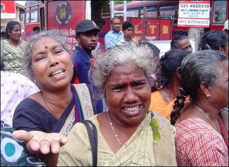JVP-backed protestors in Jaffna