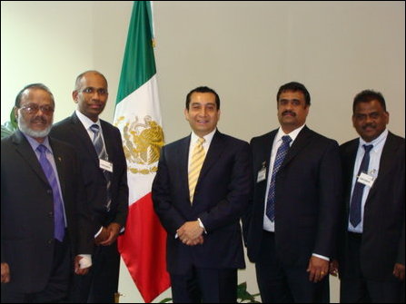 TGTE-D members meeting embasy official of Mexico