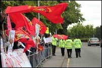 UK Protest against SL Cricket