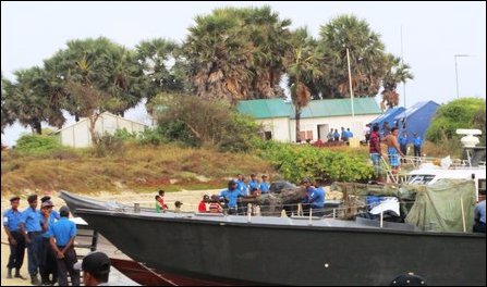 SL Navy in Kachchatheevu