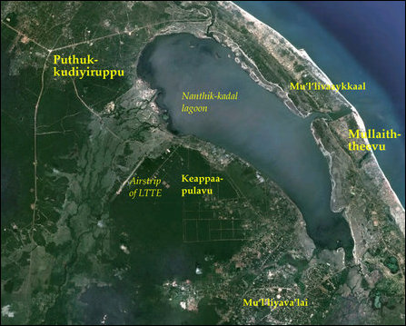 Keappaapulavu and the airstrip of the LTTE