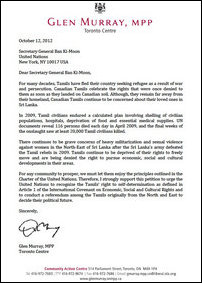 Endorsement from Glen Murray (MPP, Toronto Centre)