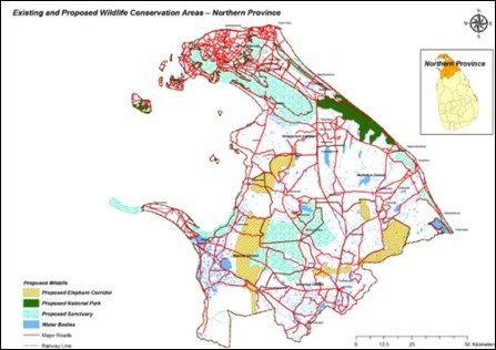 Another map by SL Department of Wildlife Conservation, revealing the extent of Sinhalicisation