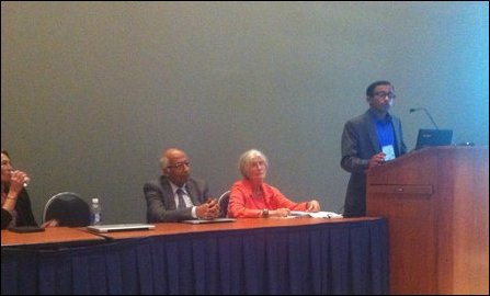 Nirmanusan Balasundaram addresses the APA in Washington DC