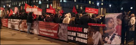 Protest in UK on Sri Lanka Independence Day