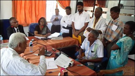 Victims protest against ineffective investigations by SL presidential commission on missing persons