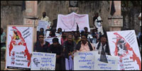 February 04 Black flag protest in Vavuniyaa