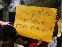 NPC Councillor, missing persons families protest in front of UN office in Jaffna