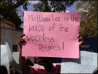 NPC Councillor, missing persons families protest in front of UN office in Jaffna