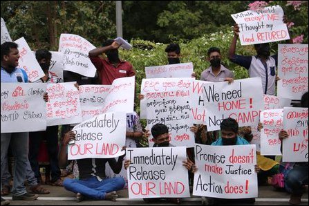 Protest in Vavuniyaa