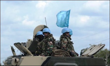 Genocidal SL military in UN kit