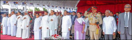 Maithiripala and Fonseka at Battaramulla