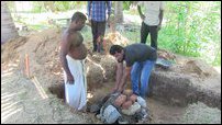 Foundation stones laid at Jeyanthipura Vihara for Hindu deities