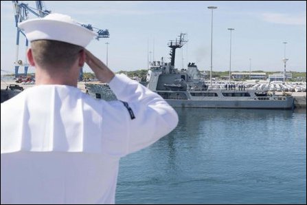 US Navy at Hambantota