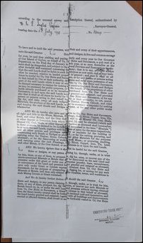 Land document issued by the British rulers in 1818 at Malai-munthal in Koddiyaarap-pattu, Trincomale