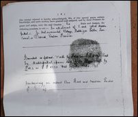 Land document issued by the British rulers in 1818 at Malai-munthal in Koddiyaarap-pattu, Trincomale