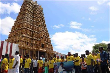 TNPF organised march from Vavuniyaa to Nalooor