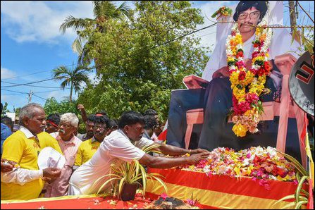 TNPF organised march from Vavuniyaa to Nalooor