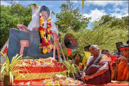 TNPF organised march from Vavuniyaa to Nalooor