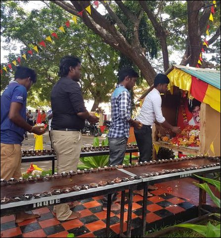 Lt Col Thileepan commemorated at Jaffna University