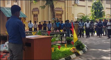 Lt Col Thileepan commemorated at Jaffna University