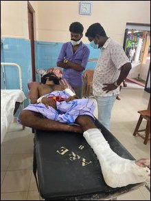 SLA fires at Tamil youth 