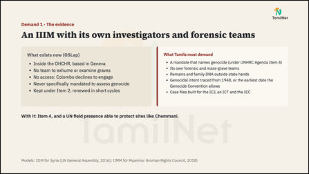 Slide 19: An IIIM with its own investigators and forensic teams